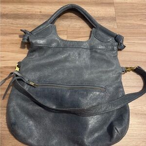Anna Corinna Gray Leather Women's Bag